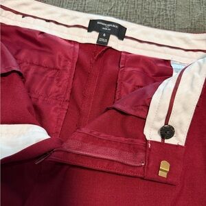 Banana Republic Burgundy Business Pants Ryan Fit Professional Career